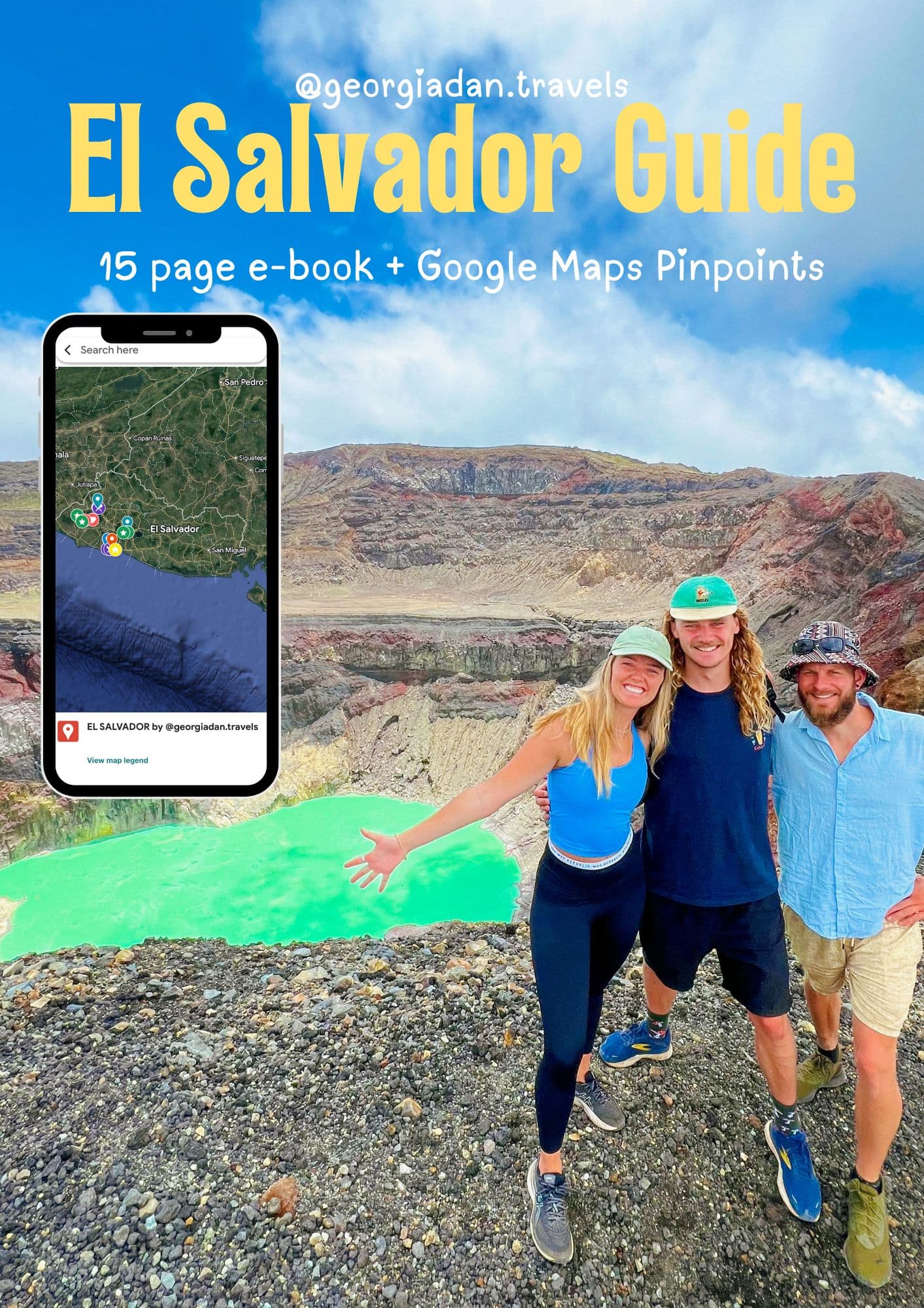 El Salvador Travel Guide + Digital Map
